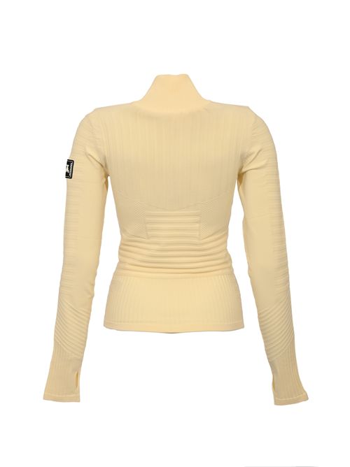 Maglione con zip in tessuto tecnico Panna Patrizia Pepe | 2K0361 K667W405